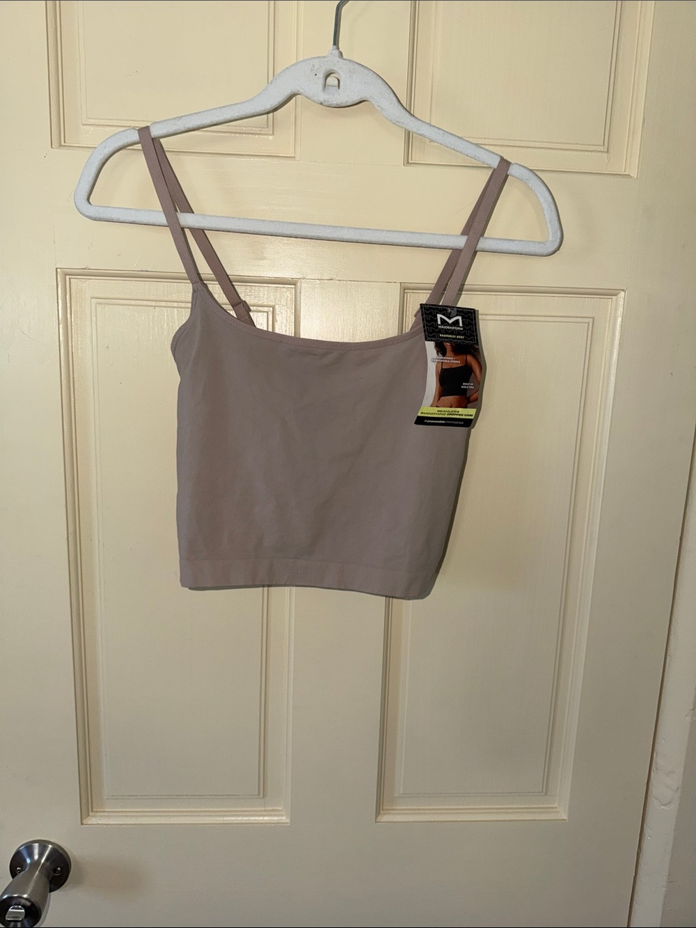 Maidenform Taupe Seamless Cami Crop Top